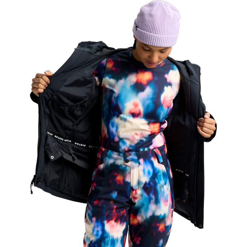 Women's Reserve 2L Insulated Stretch Slim Jacket, Burton Women's Reserve 2L Insulated Stretch Slim Jacket in A04-True Black liner