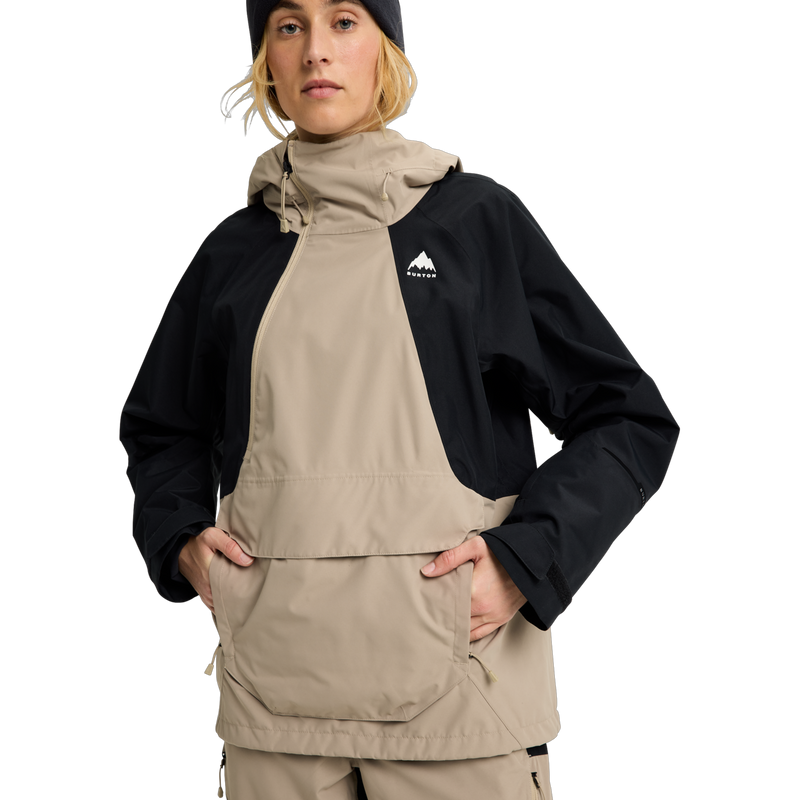 Women's Reserve 2L Relaxed Anorak, Burton Women's Reserve 2L Relaxed Anorak hand pockets