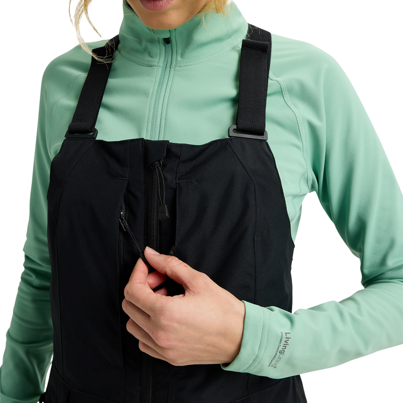 Women's Reserve 2L Relax Bib, Burton Women's Reserve 2L Relax Bib Chest Pocket