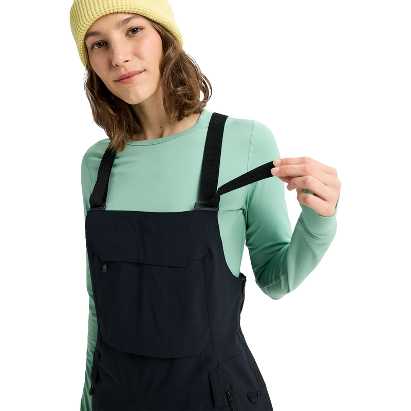 Women's Reserve 2L Stretch Slim Bibs, Burton Women's Reserve 2L Stretch Slim Bibs Suspender