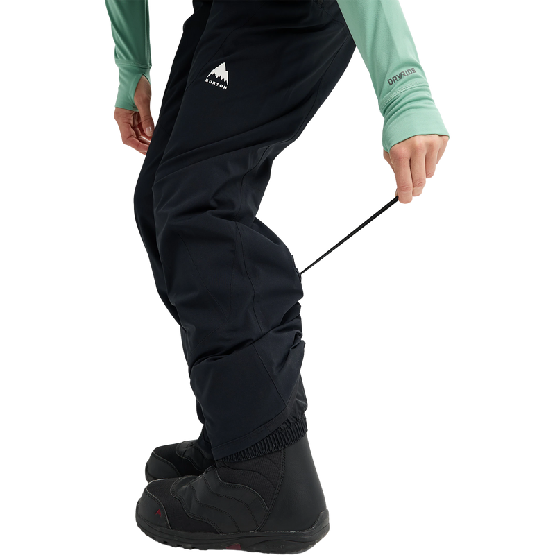 Women's Reserve 2L Stretch Slim Bibs, Burton Women's Reserve 2L Stretch Slim Bibs Draw Cord