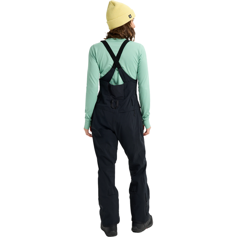 Women's Reserve 2L Stretch Slim Bibs, Burton Women's Reserve 2L Stretch Slim Bibs Back