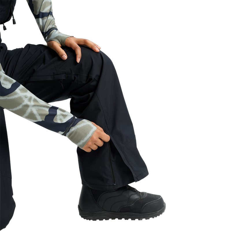 Women's Reserve Gore Tex 2L Bibs, Burton Women's Burton Reserve GORE-TEX 2L Bib Pants zip leg cuff