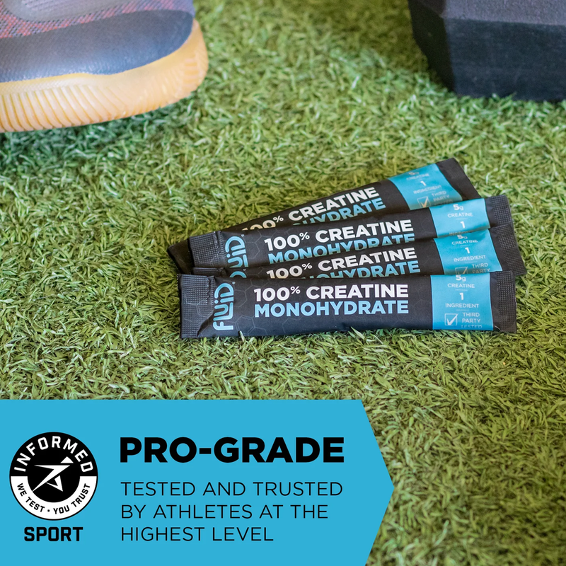 100% Creatine Monohydrate (30 Single Servings), Fluid 100% Creatine Monohydrate (30 Single Servings) informed tested