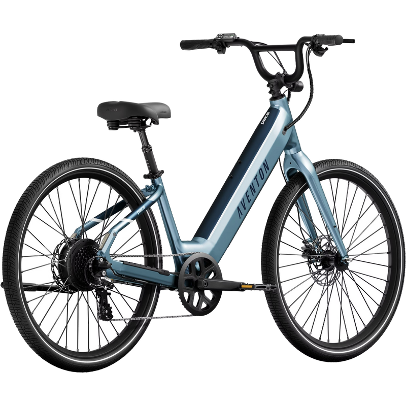 Pace 4 Step Through, Aventon Pace 4 Step-Through 3/4 rear