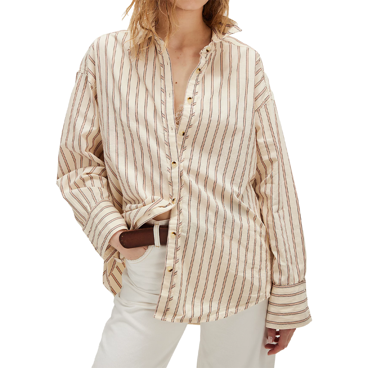 Women's Striped Varsity Vibes Shirt alternate view