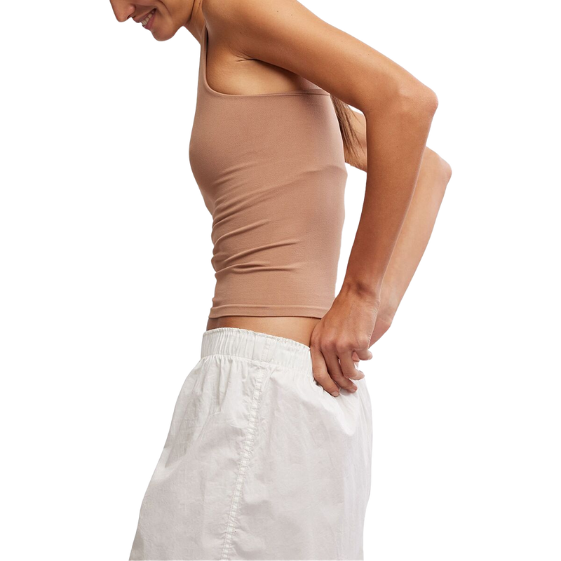 Women's Clean Lines Racerback, Free People Women's Clean Lines Racerback in 2200 Chocolate Malt left