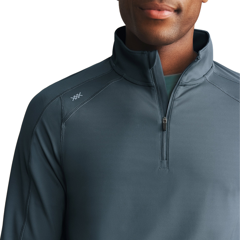 Rise 1/4 Zip, Rhone Rise 1/4 Zip Front Logo