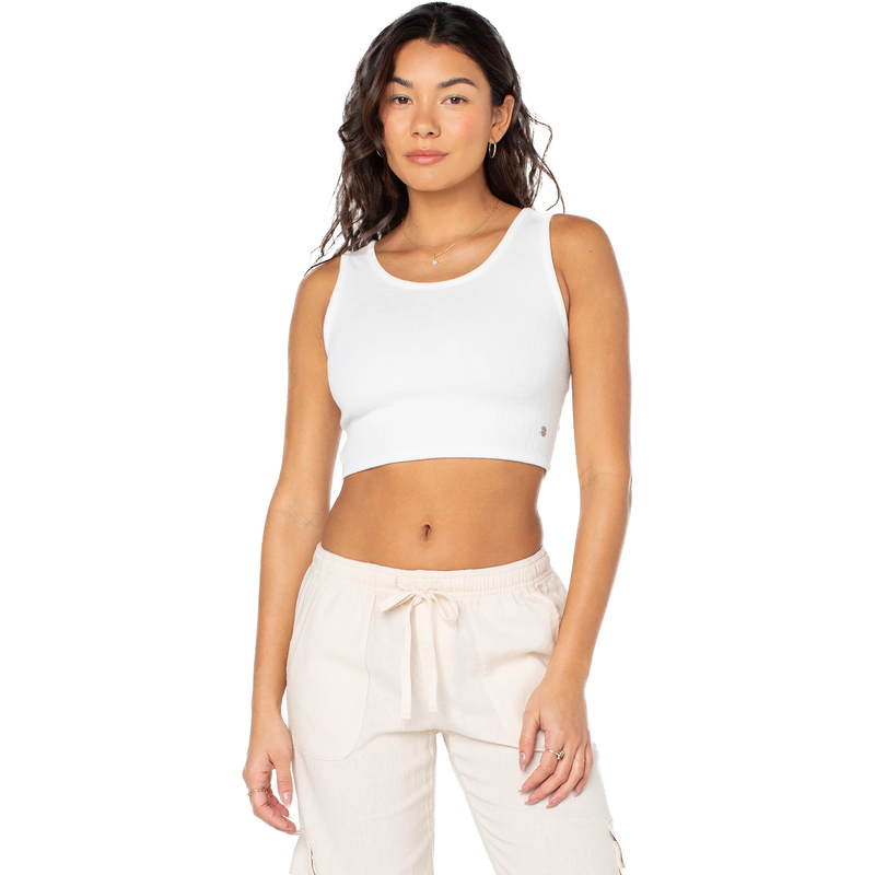 Women Good Keepsake Crop Top Tank, Roxy Women Good Keepsake Tank in Full View