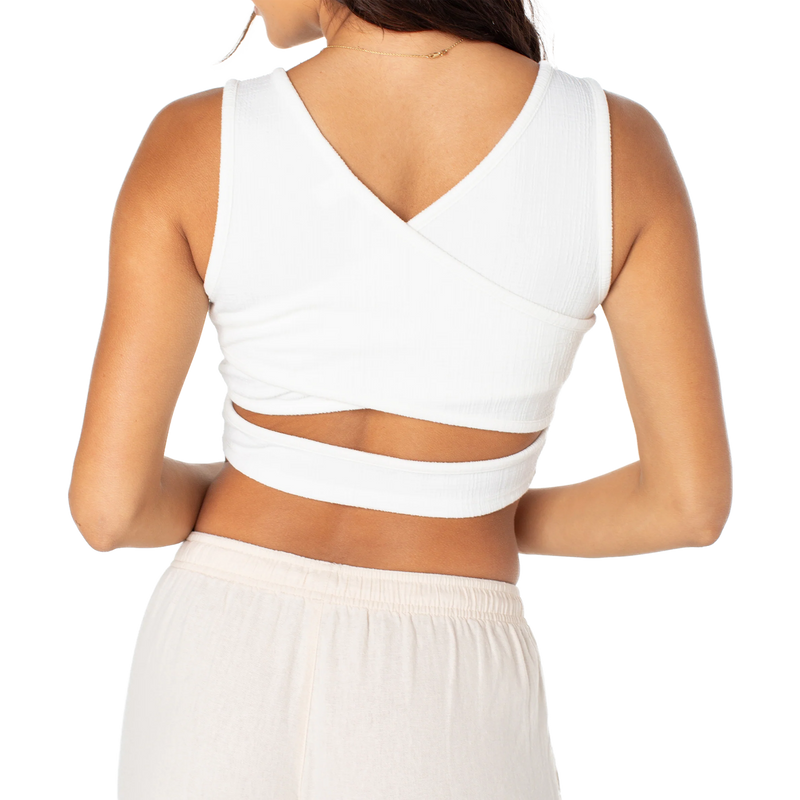 Women Good Keepsake Crop Top Tank, Roxy Women Good Keepsake Tank Back