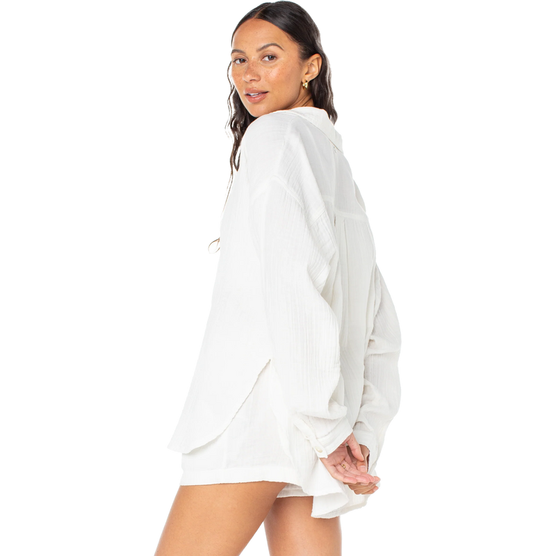 Women's Morning Time Button Up, Roxy Women's Morning Time Button Up Side
