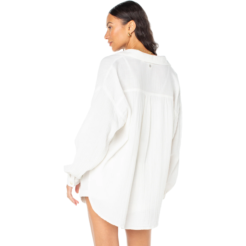 Women's Morning Time Button Up, Roxy Women's Morning Time Button Up Back