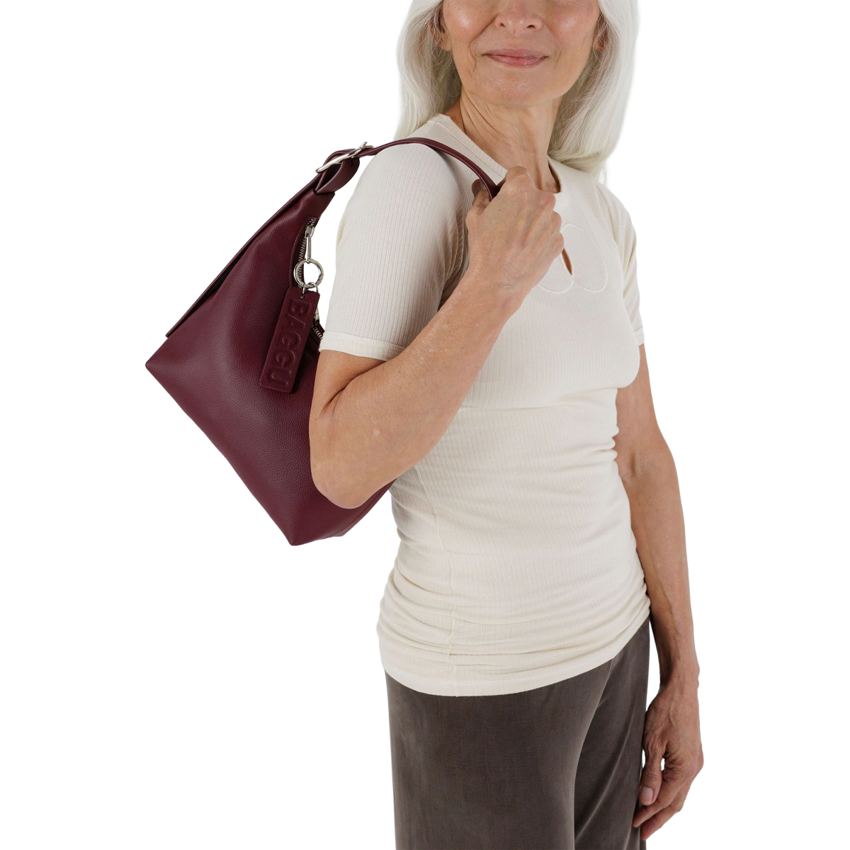 Mini Recycled Leather Shoulder Bag alternate view