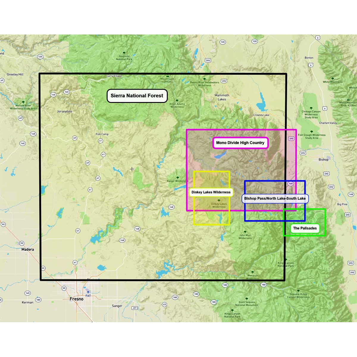 Dinkey Lakes Wilderness alternate view