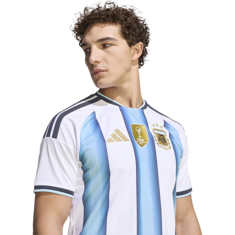 Men's Argentina AFA Home Replica Jersey, Adidas Argentina AFA Home Replica Jersey 3/4 Front