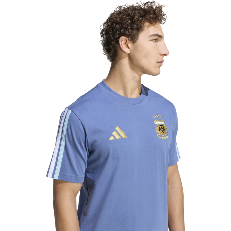 Men's Argentina AFA DNA Tee, Adidas Men's Argentina AFA DNA Tee 3/4 Front