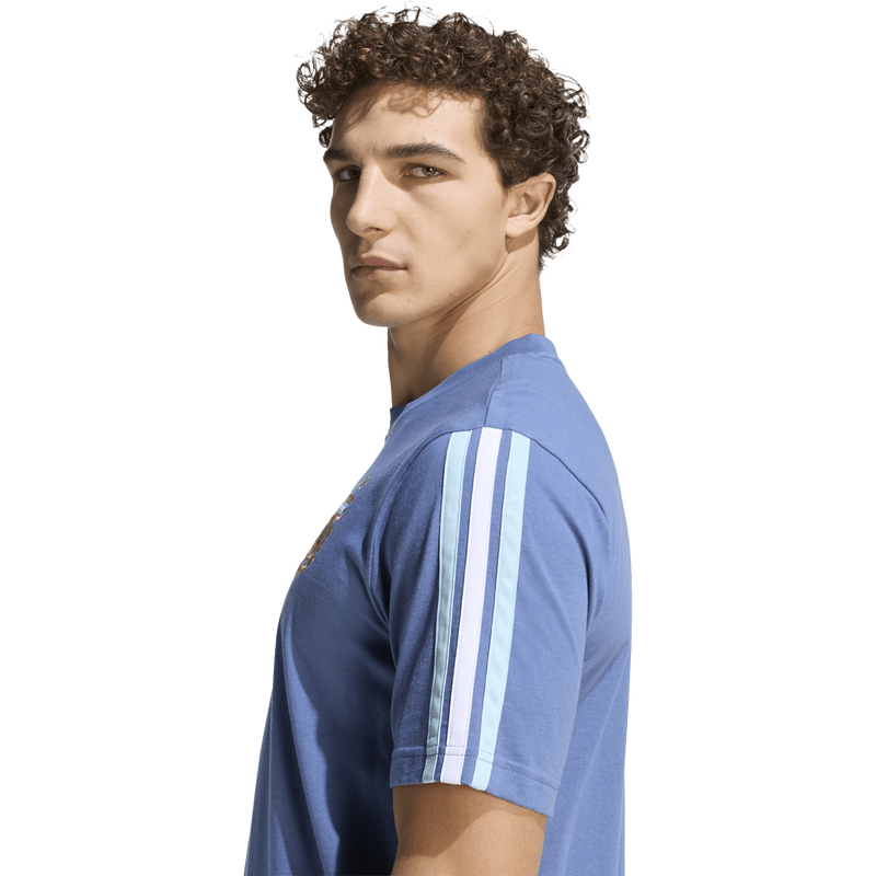 Men's Argentina AFA DNA Tee, Adidas Men's Argentina AFA DNA Tee Side