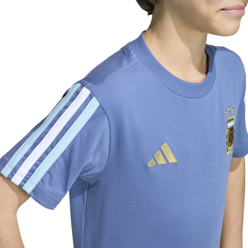 Youth Argentina AFA DNA Tee, Adidas Youth Argentina AFA DNA Tee Adidas Logo