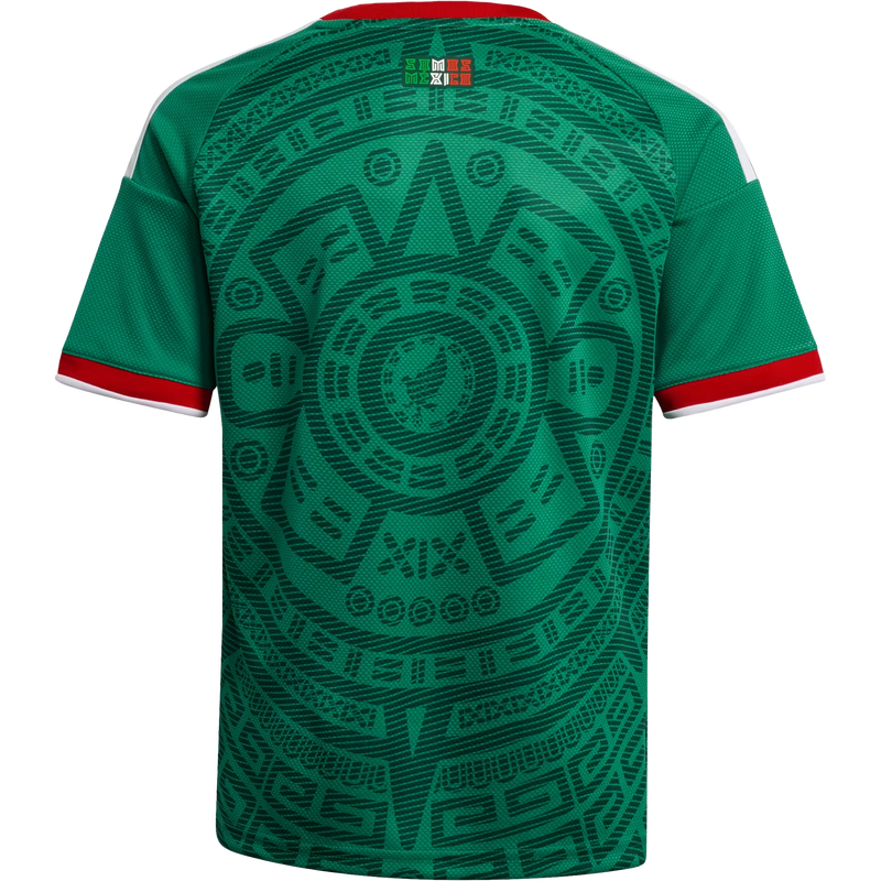 Youth Mexico 26 Home Replica Jersey, Adidas Youth Mexico 26 Home Replica Jersey Back