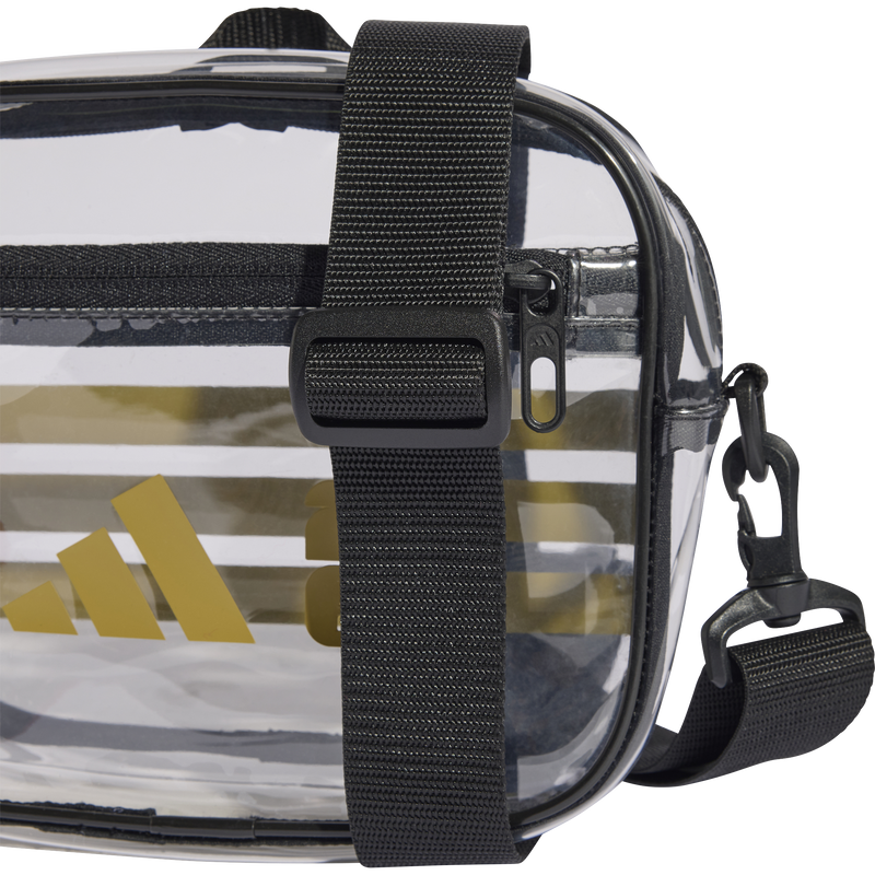 Official World Cup Emblem Bag, Adidas Official World Cup Emblem Bag in Transparent/Black/Dark Football Gold strap
