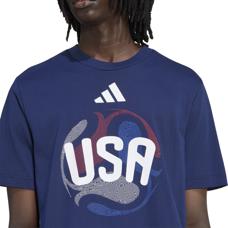 Men's Official FIFA World Cup 26 USA Tee, Adidas Men's Official USA FIFA World Cup 26 Tee Front Logo