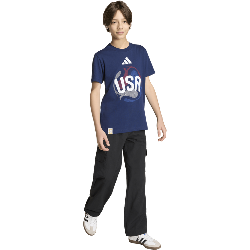 Youth Official FIFA World Cup 26 USA Tee, Adidas Youth Official USA FIFA World Cup 26 Tee Full View