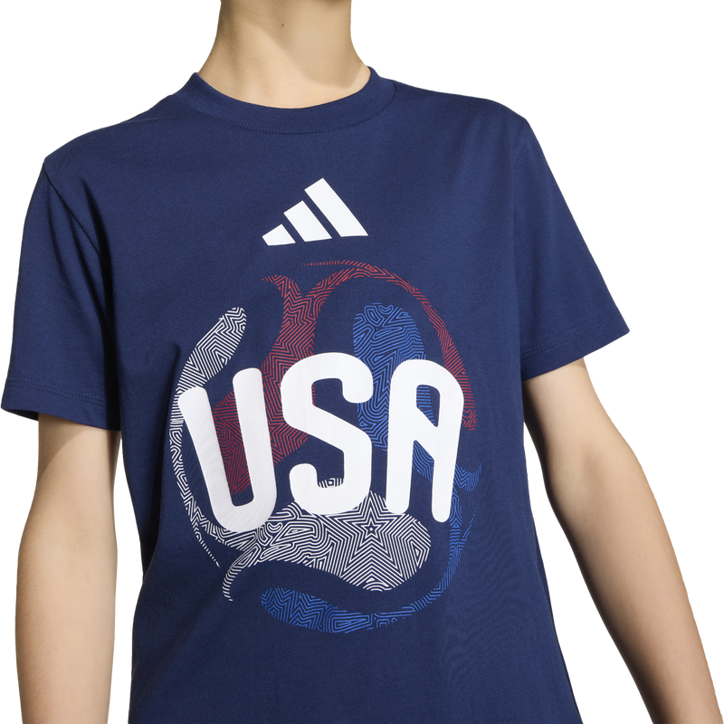 Youth Official FIFA World Cup 26 USA Tee, Adidas Youth Official USA FIFA World Cup 26 Tee Front Logo
