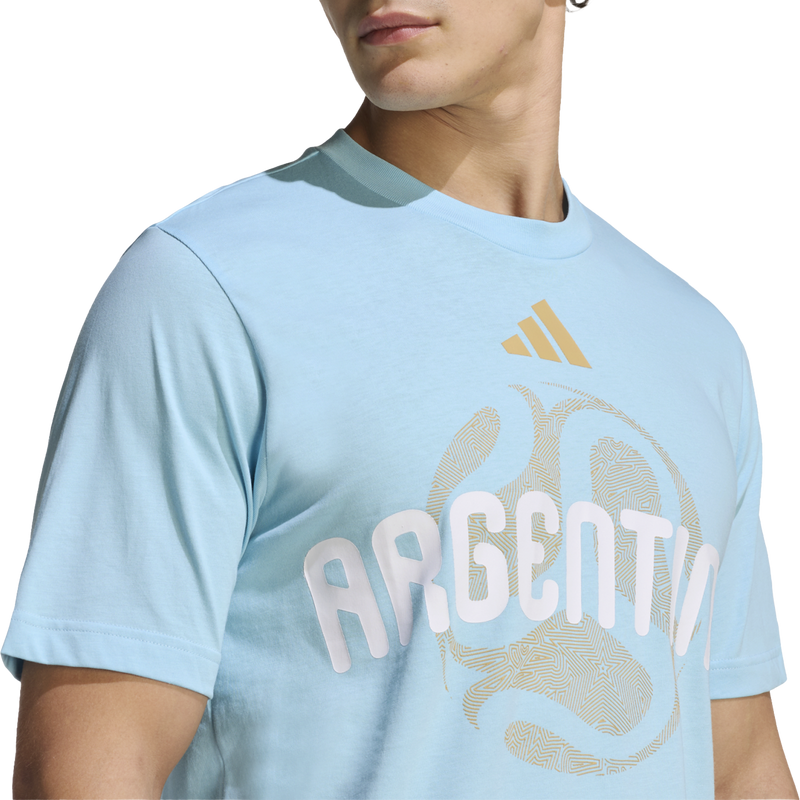 Men's Official FIFA World Cup 26 Argentina Tee, Adidas Men's Official FIFA World Cup 26 Argentina Tee Front Logo