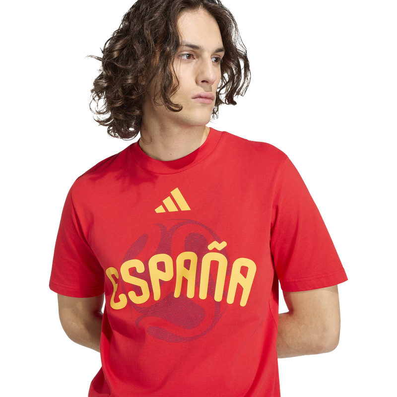 Men's Official FIFA World Cup 26 Spain Tee, Adidas Men's Official FIFA World Cup 26 Spain Tee Front Graphic