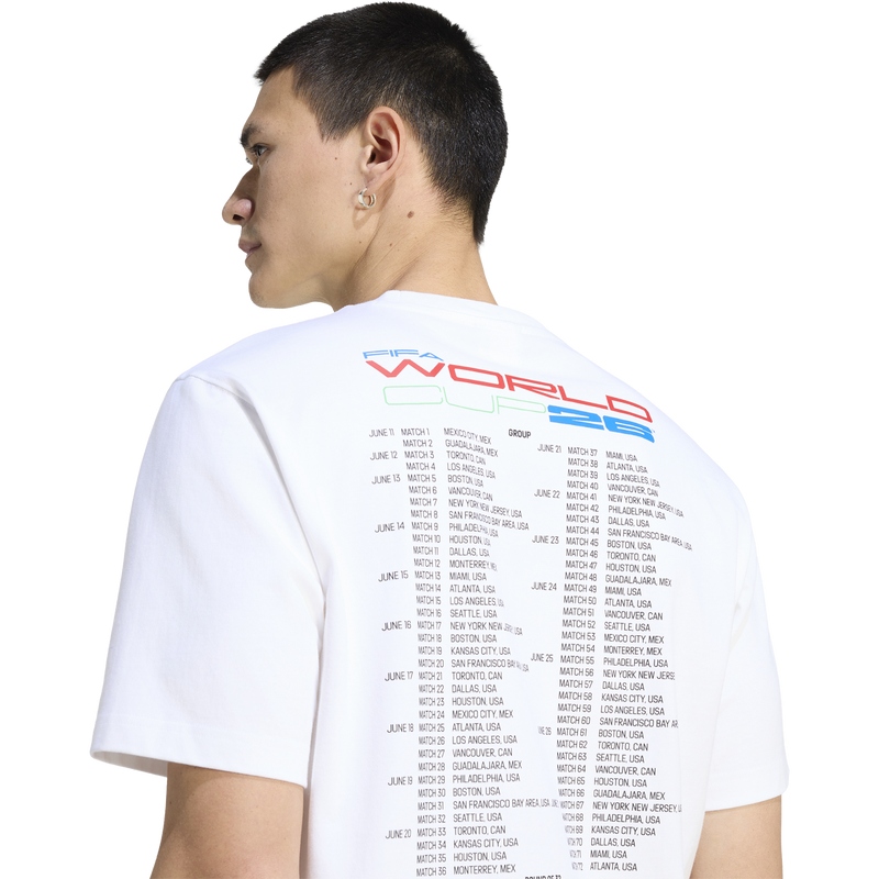 World Cup Tour Tee 3, Adidas World Cup Tour Tee 3 Back Graphic