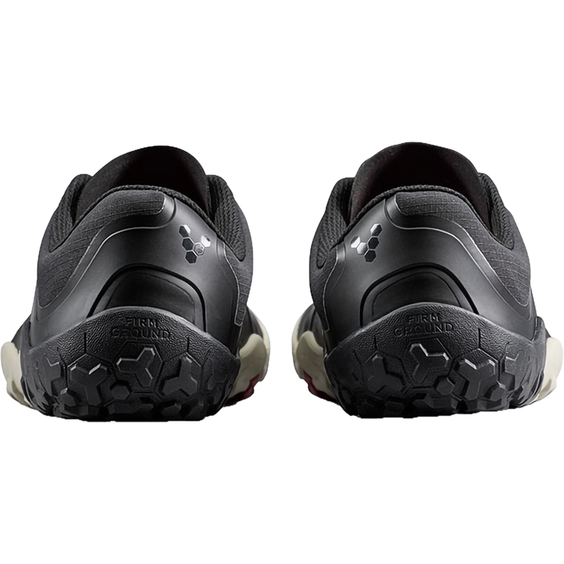 Women's Primus Trail 3 All Weather FG, Vivobarefoot Women's Primus Trail 3 All Weather FG in Obsidian pair back