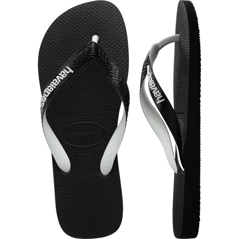 Men's Top Rubber Mix Sandal, Havaianas Men's Top Rubber Mix Sandal Pair Top and Side