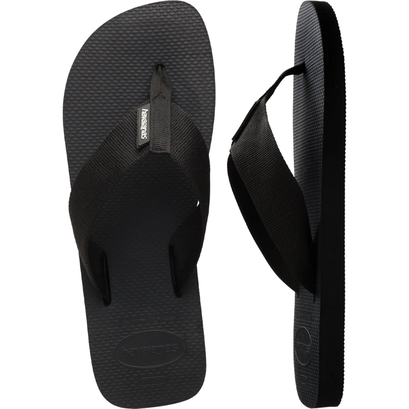 Men's Urban Basic Material Sandal, Havaianas Men's Urban Basic Material Sandal Pair Top and Side