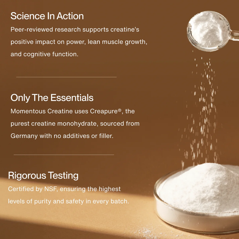Creatine (90 Servings), Momentous Creatine science