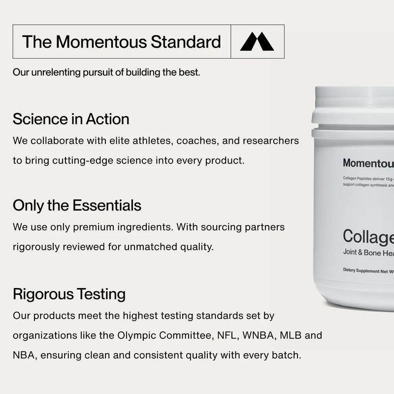 Collagen Peptides (30 Servings), Momentous Collagen Peptides features