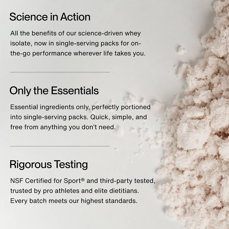 Whey Protein Isolate (Single Serving), Momentous Grass-Fed Whey Protein science