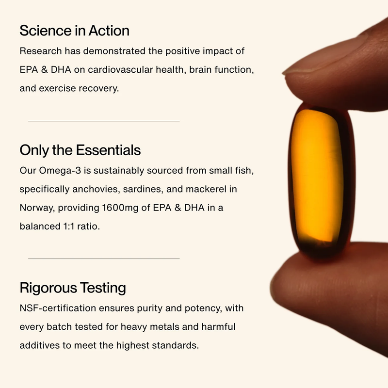 Omega-3 (30 Servings), Momentous Omega-3 science