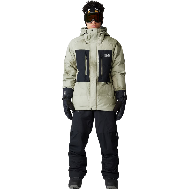 Men's First Tracks Pant, Mountain Hardwear Men's First Tracks Pant in 010-Black front full length