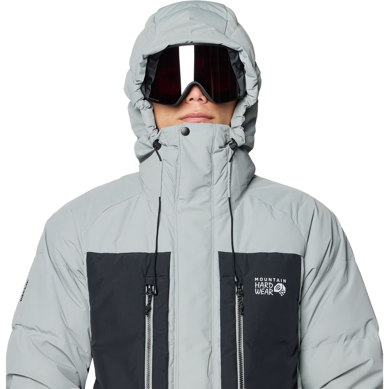 Men's First Tracks Down Jacket, Mountain Hardwear Men's First Tracks Down Jacket Front Hood