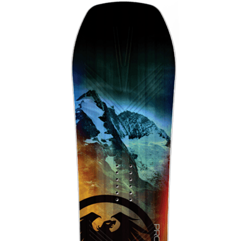 Never Summer Proto T3 FR Demo Snowboard Package, Never Summer Proto T3 FR nose
