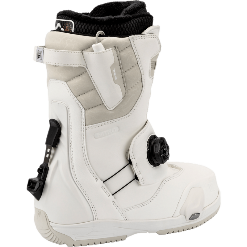 Women's Cave Step On TLS, Nitro Women's Cave Step On TLS in White right back