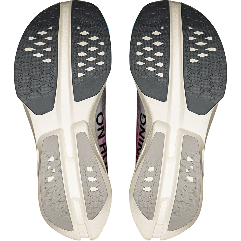 Women's Cloudboom Strike, On Women's Cloudboom Strike in White Horizon pair bottom