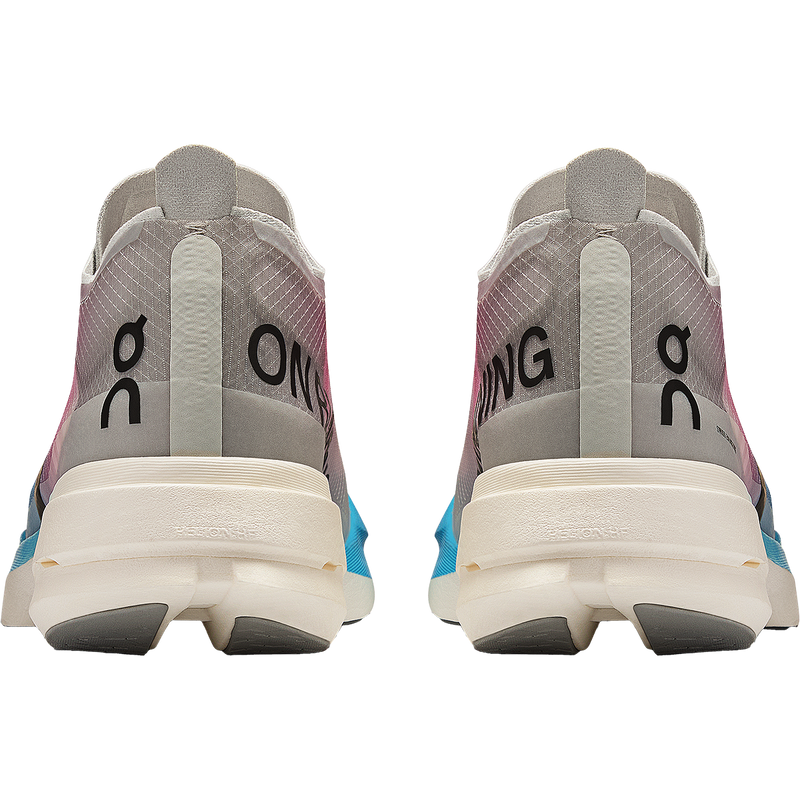 Women's Cloudboom Strike, On Women's Cloudboom Strike in White Horizon pair back