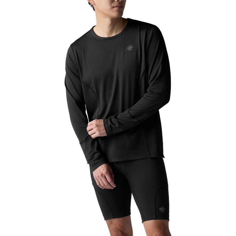 Men's Tempo Tee Long Sleeve, Rabbit Men's Tempo Tee Long Sleeve Front