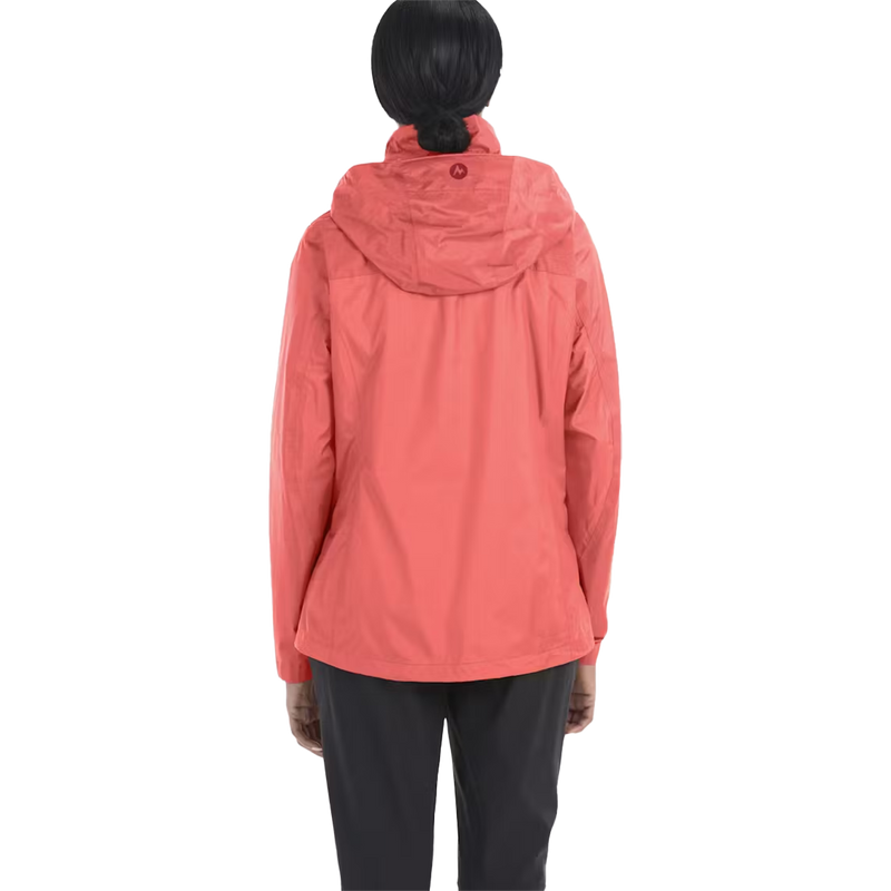 Women's PreCip Eco Jacket, Marmot Women's PreCip Eco Jacket in 9949-Grapefruit back
