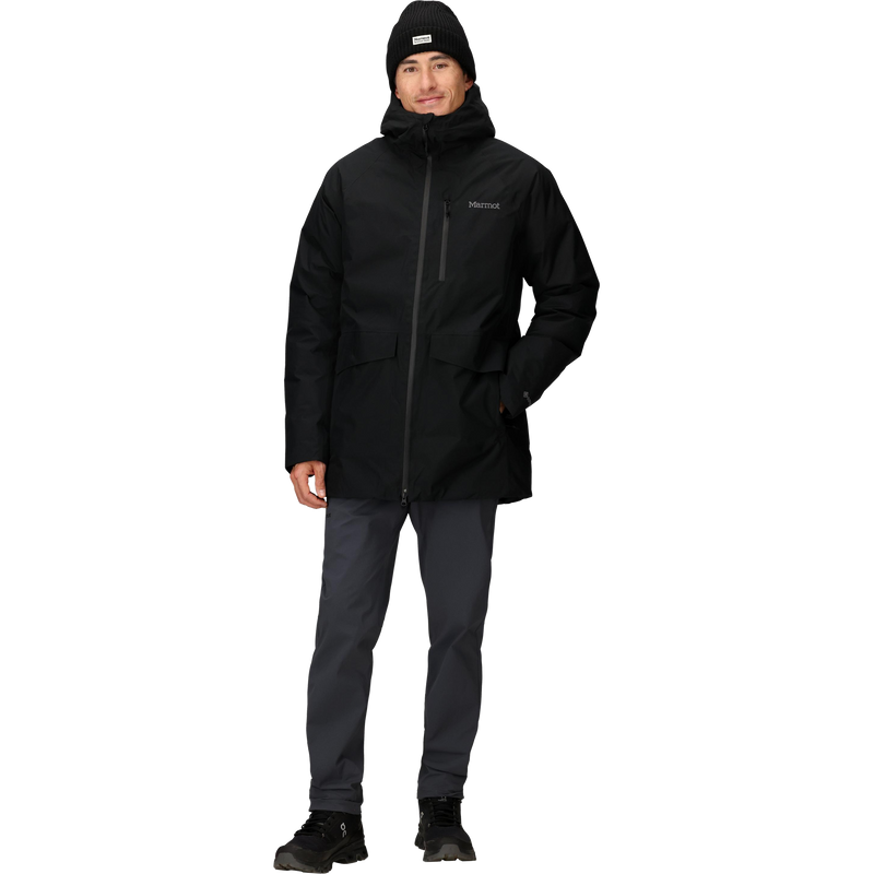 Men's Oslo Gore-Tex Jacket, Marmot Men's Oslo Gore-Tex Jacket in 001 Black front full length