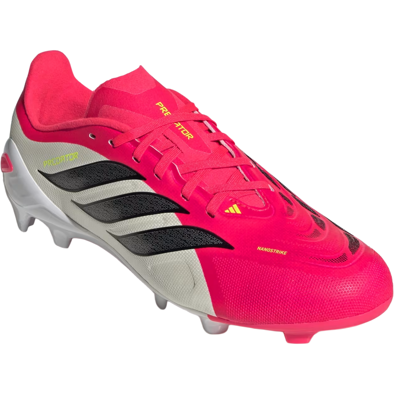 Youth Predator League FG, Adidas Youth Predator League FG in Lucid Red/Core Black/Ftwr White right front