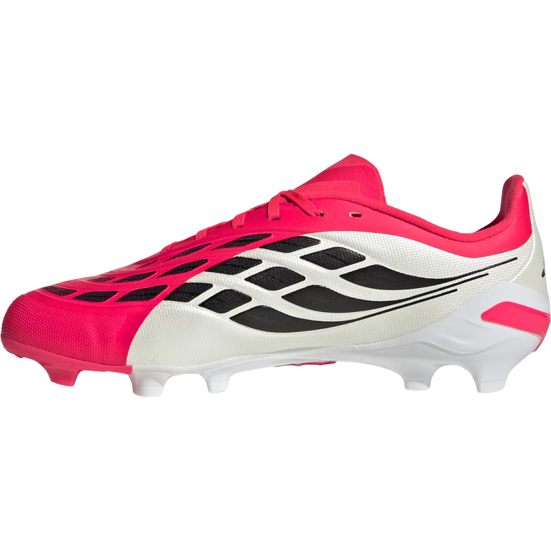 Youth Predator League FG, Adidas Youth Predator League FG in Lucid Red/Core Black/Ftwr White inside right profile
