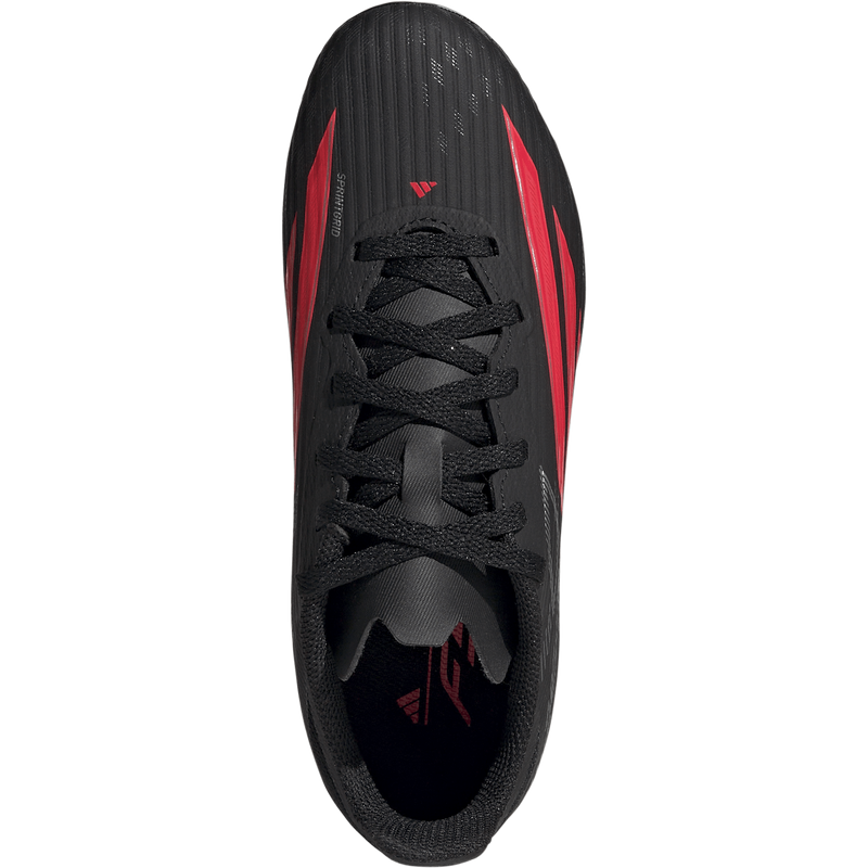 Youth F50 League FG/MG, Adidas Youth F50 League FG/MG in Core Black/Lucid Red/Core Black top