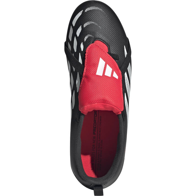 Youth Predator Club FT EL FG/MG, Adidas Youth Predator Club FT EL FG/MG in Core Black/Ftwr White/Lucid Red top
